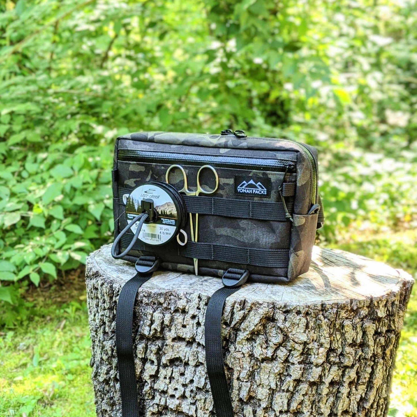 Tenkara Fanny Pack - Black Multicam - Yonah Packs UK: Minimalist Tenkara Gear