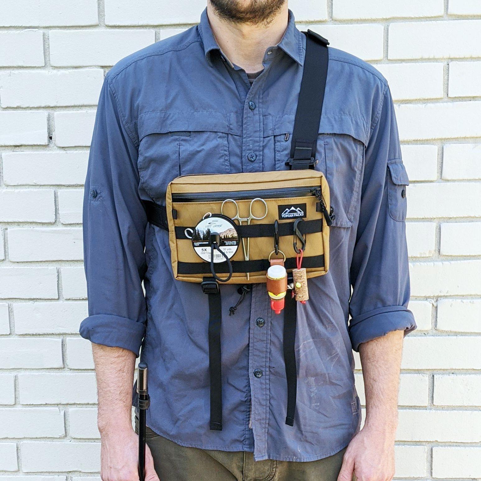 Tenkara Fanny Pack - Coyote Brown - Yonah Packs UK: Minimalist Tenkara Gear