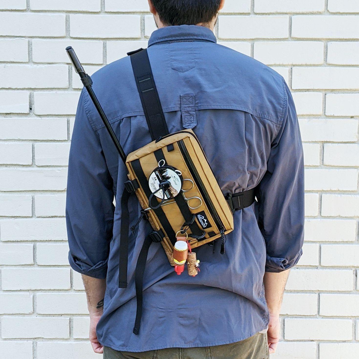 Tenkara Fanny Pack - Coyote Brown - Yonah Packs UK: Minimalist Tenkara Gear