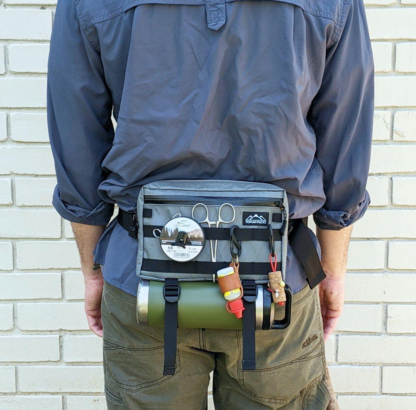Tenkara Fanny Pack - Slate Gray - Yonah Packs UK: Minimalist Tenkara Gear