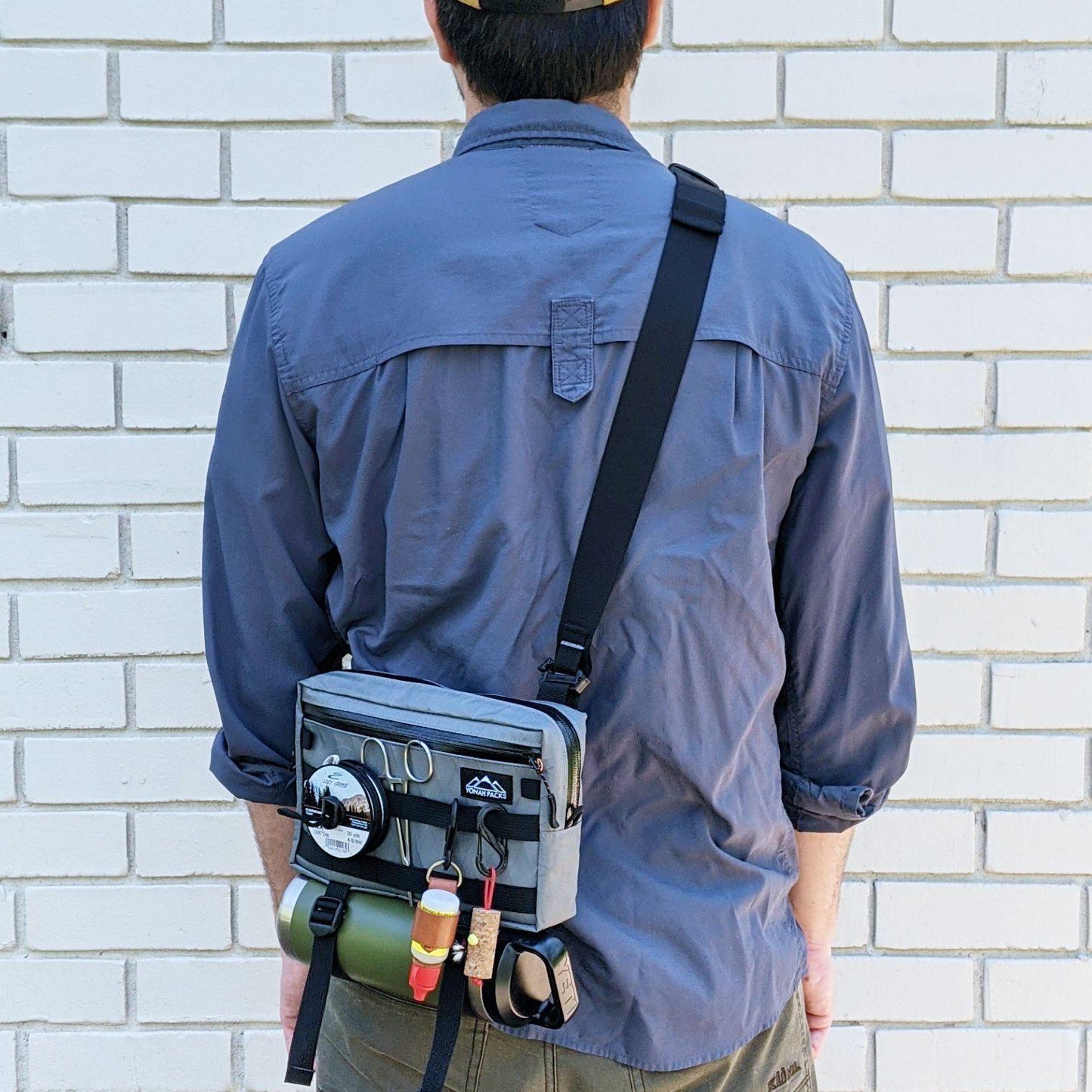 Tenkara Fanny Pack - Slate Gray - Yonah Packs UK: Minimalist Tenkara Gear