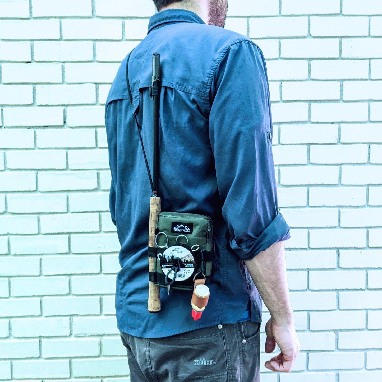 Tenkara Simple Pack - Dark Olive - Yonah Packs UK: Minimalist Tenkara Gear